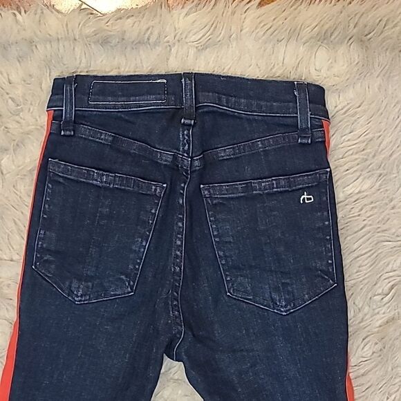 Rag & bone Mazie side stripe skinny jean size 24 - Picture 7 of 7